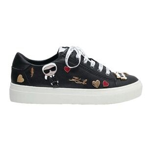 Women's Cate Pins Lace-Up Platform Sneakers Black Size 8.5M US New No Box